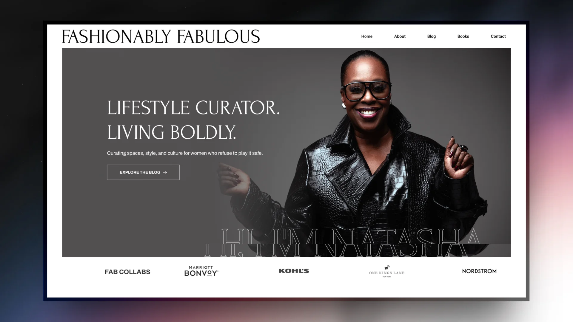 FashionablyFab editorial lifestyle brand website