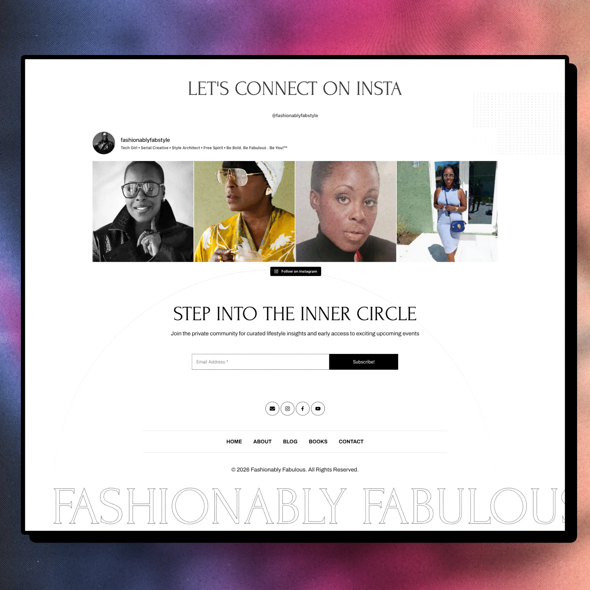 FashionablyFab — Live Instagram feed